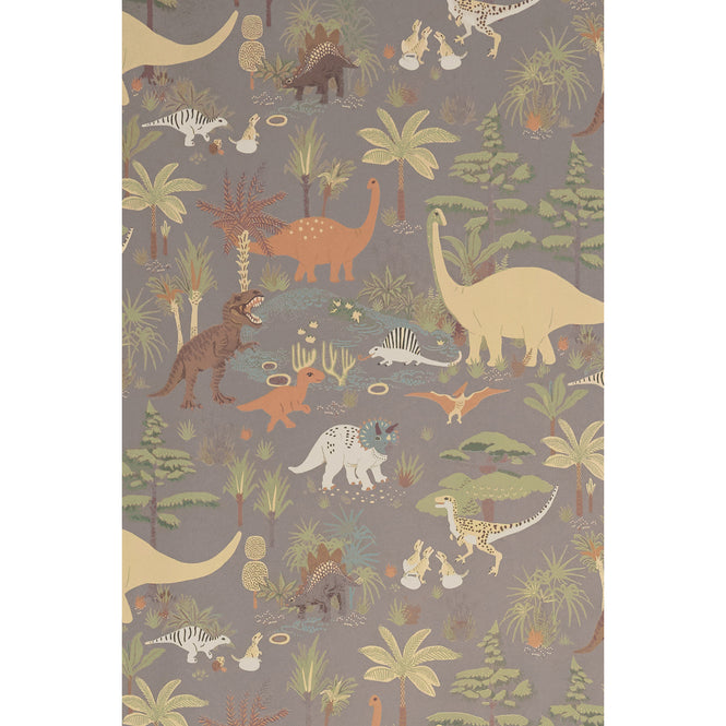 輸入壁紙 Majvillan / VINTAGE JOURNEY / Dinosaur vibes Evening grey 154-03