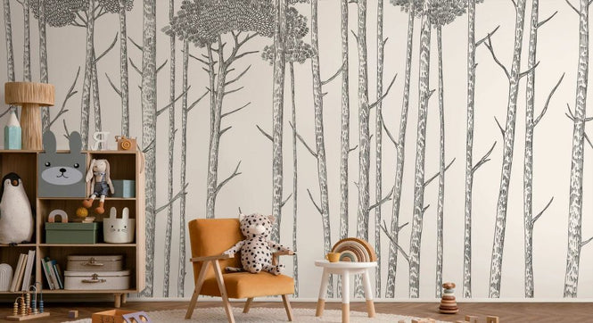 PHOTOWALL / Tree Tops - Black (e325467)