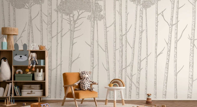 PHOTOWALL / Tree Tops - Grey (e325468)