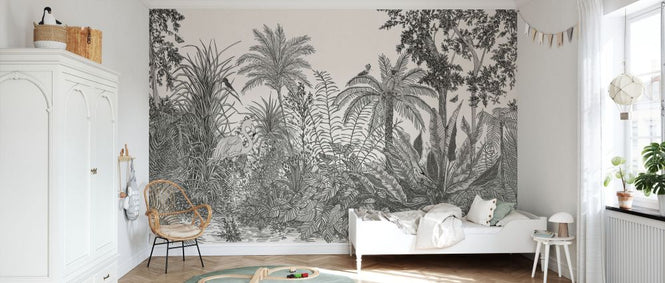 PHOTOWALL / Tropica - Black Animals (e325506)