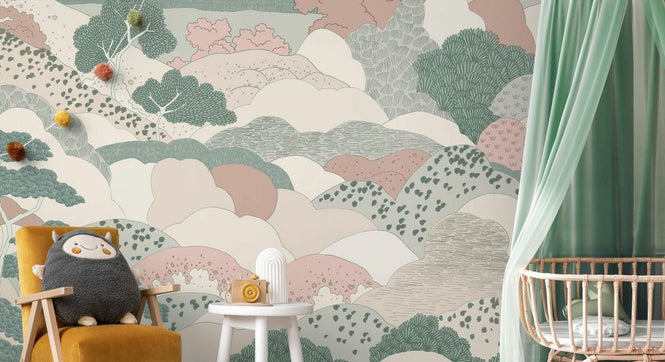 PHOTOWALL / Highlands - Sage Pink (e84678)