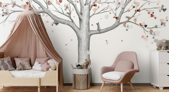 PHOTOWALL / Autumn - Cat - Full Tree (e92908)
