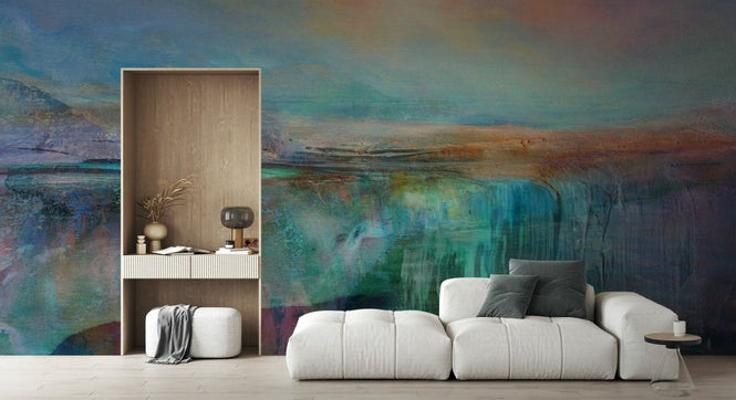PHOTOWALL / New Beginning - Turquoise Light (e93034)