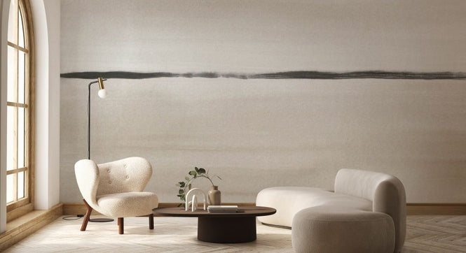 PHOTOWALL / Minimalist Abstract Landscape - Beige Tones (e93058)