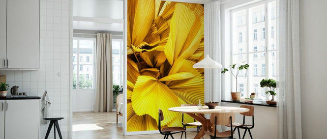 PHOTOWALL / Dreamy Bali - Yellow Palm Leaves (e93150)