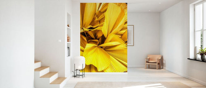 PHOTOWALL / Dreamy Bali - Yellow Palm Leaves (e93150)