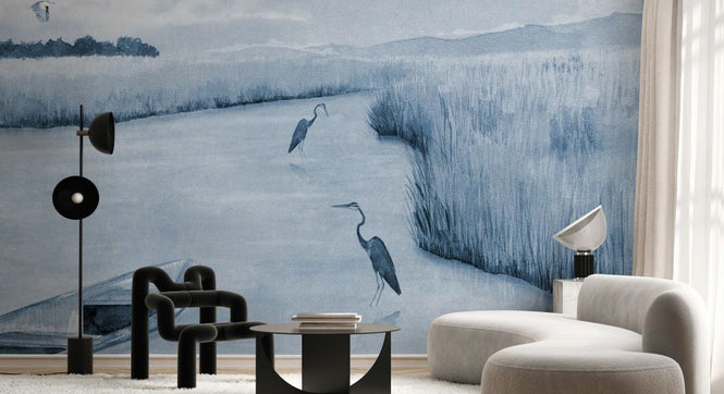 PHOTOWALL / Heron Bay - Blue (e93498)