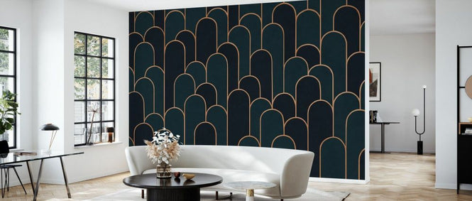 PHOTOWALL / Grand Arches Pattern - Blue Classic (e93670)
