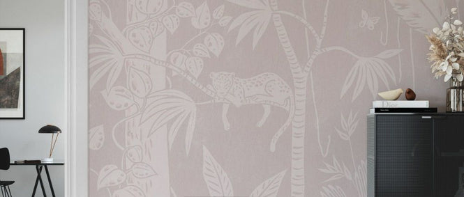 PHOTOWALL / Embossed Oasis - Pink (e93821)