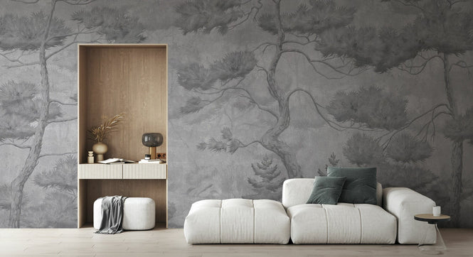 PHOTOWALL / Tall Trees - Grey (e94312)