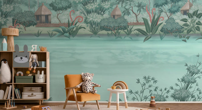 PHOTOWALL / Quiet Lake - Green (e94314)