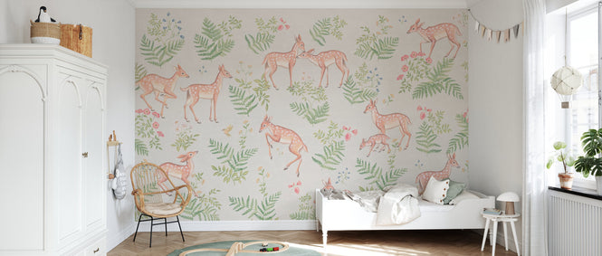 PHOTOWALL / Baby Deer - Grey (e94318)
