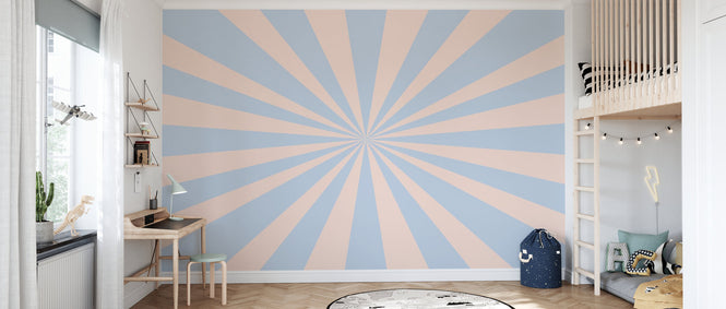 PHOTOWALL / Circus - Rectangle - Light Blue and Pink (e94356)