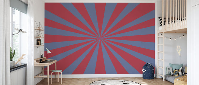 PHOTOWALL / Circus - Rectangle - Raspberry and Blue (e94361)