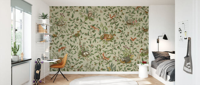 PHOTOWALL / Playful Woods - Green (e94560)