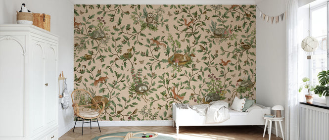 PHOTOWALL / Playful Woods - Beige (e94581)