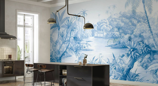 PHOTOWALL / Tangled Jungle II - Blue (e94721)