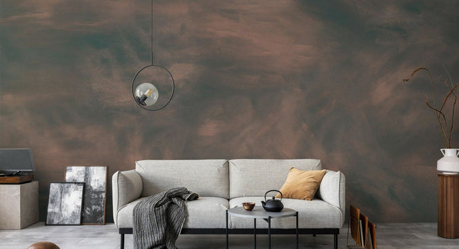 PHOTOWALL / Abstract Watercolour Strokes - Rust (e95070)