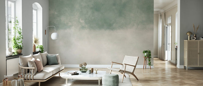 PHOTOWALL / Dual Tone Watercolour - Sage Sand Fusion (e95075)
