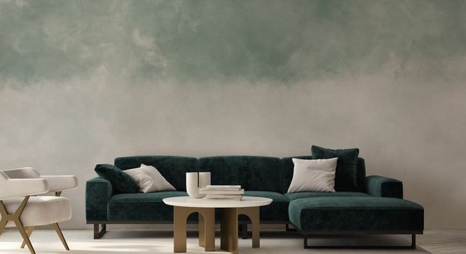 PHOTOWALL / Dual Tone Watercolour - Sage Sand Fusion (e95075)
