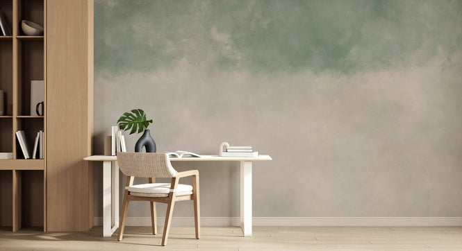 PHOTOWALL / Dual Tone Watercolour - Sage Sand Fusion (e95075)