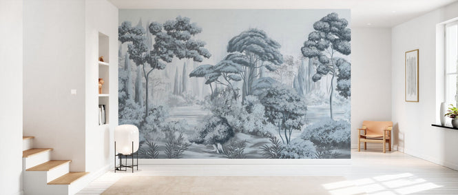PHOTOWALL / Natural Forest Landscape - Blue (e95081)