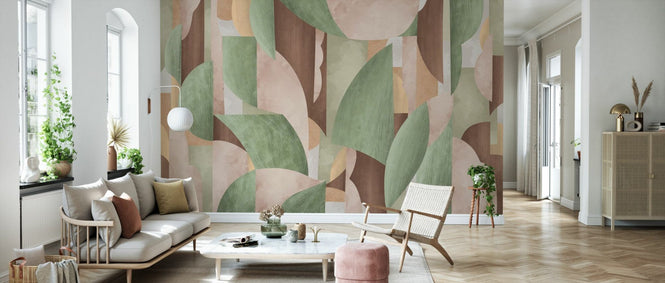 PHOTOWALL / Abstract Forms - Green (e95093)