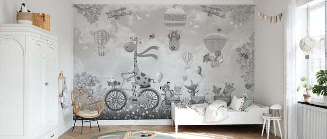 PHOTOWALL / Adventure on a Bicycle - BW (e95215)