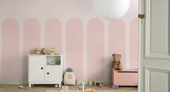 PHOTOWALL / Spaced Scallops - Pink (e95275)