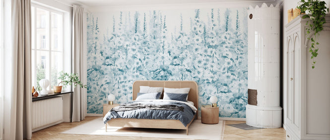 PHOTOWALL / Delphinium Garden Flowers - Blue (e95333)