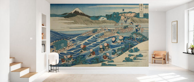 PHOTOWALL / Fuji from Kanaya on the Tokaido - Katsushika Hokusai (e96595)