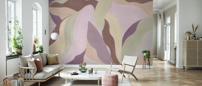 PHOTOWALL / Elegant Flow - Dusty Rose (e97108)