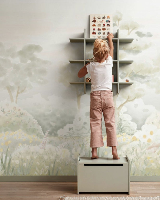 PHOTOWALL / Serene Meadowlands - Sage Green (e97178)