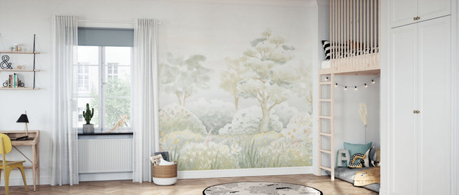 PHOTOWALL / Serene Meadowlands - Sage Green (e97178)