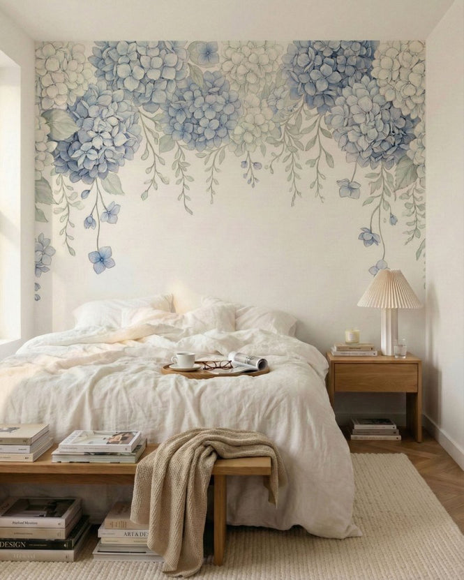PHOTOWALL / Elegant Blue Hydrangea (e97216)