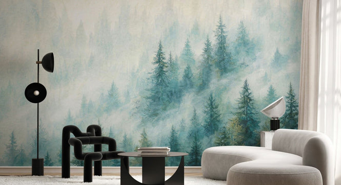 PHOTOWALL / Watercolor Forest Landscape (e97943)