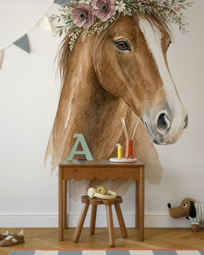 PHOTOWALL / Elegant Watercolour Horse (e98190)