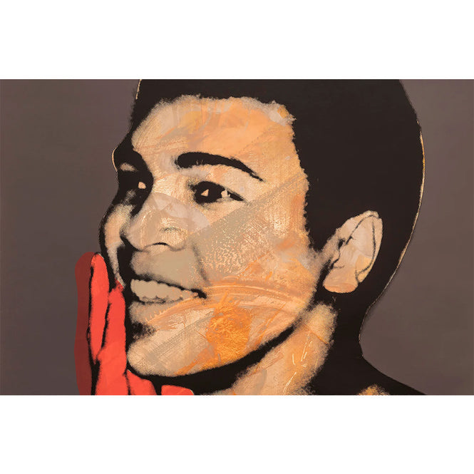 輸入壁紙 Andy Warhol / ALI / Fire on Bright Gold Mylar