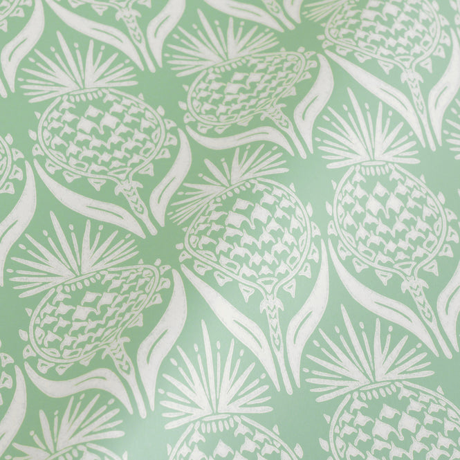【1mサンプル】Barneby Gates / WALLPAPER BOOK VOL Ⅴ / Artichoke Thistle Spring Green BG1900202