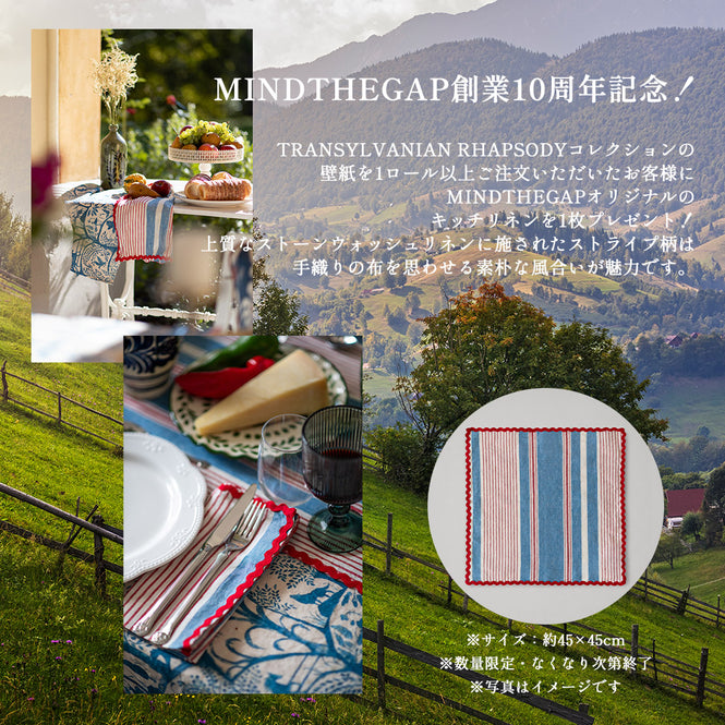 輸入壁紙 MINDTHEGAP / TRANSYLVANIAN RHAPSODY / THE SILLY FOX Denim WP30263