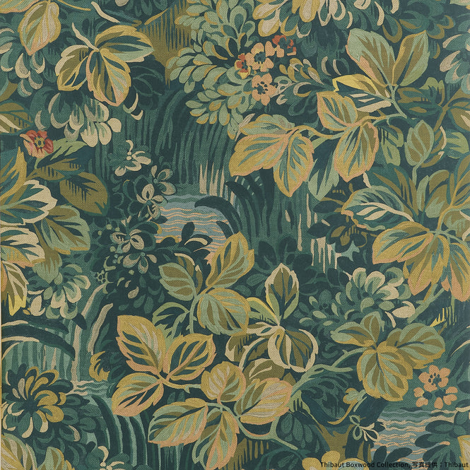 輸入壁紙 THIBAUT / Boxwood / NIGHT GARDEN T10530