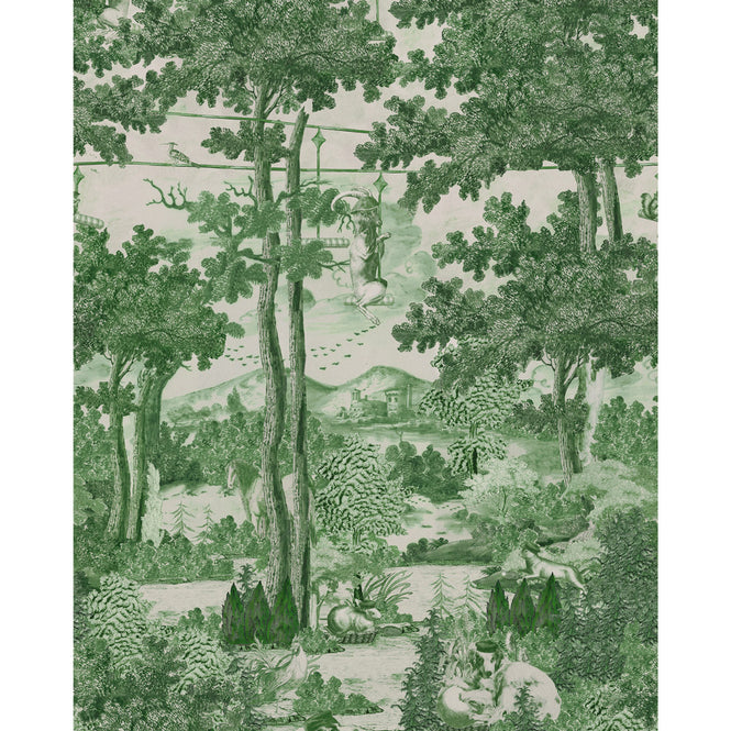 【予約受付】輸入壁紙 MINDTHEGAP / TRANSYLVANIAN RHAPSODY / TOILE DU CARPATHIANS Evergreen WP20926