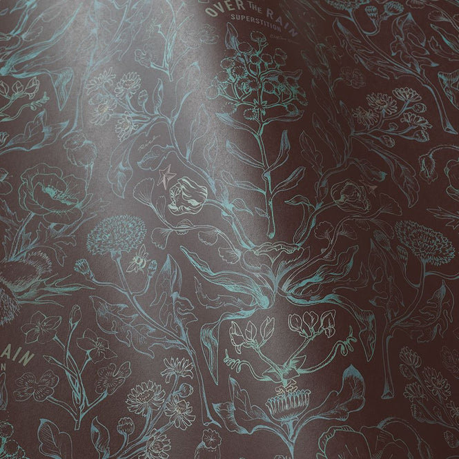 【WALLTZ】ヒガシテッペイ / over botanical dark navy NWZ-OBDN (49cm×2.5mサイズ)