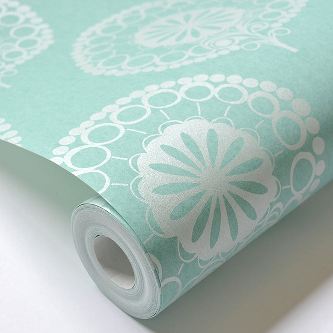 【1mサンプル】Texdecor CASAMANCE / 111207 T-blue Damask (UTOPIA4)