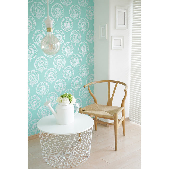 Texdecor CASAMANCE / 111207 T-blue Damask (UTOPIA4)