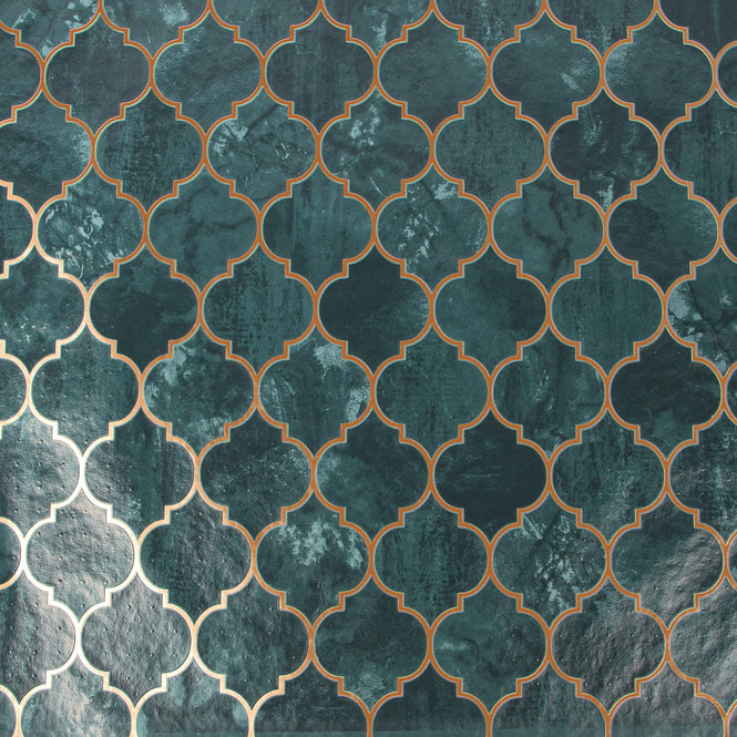 Graham & Brown / OASIS / TEGULA TEAL/COPPER 112643