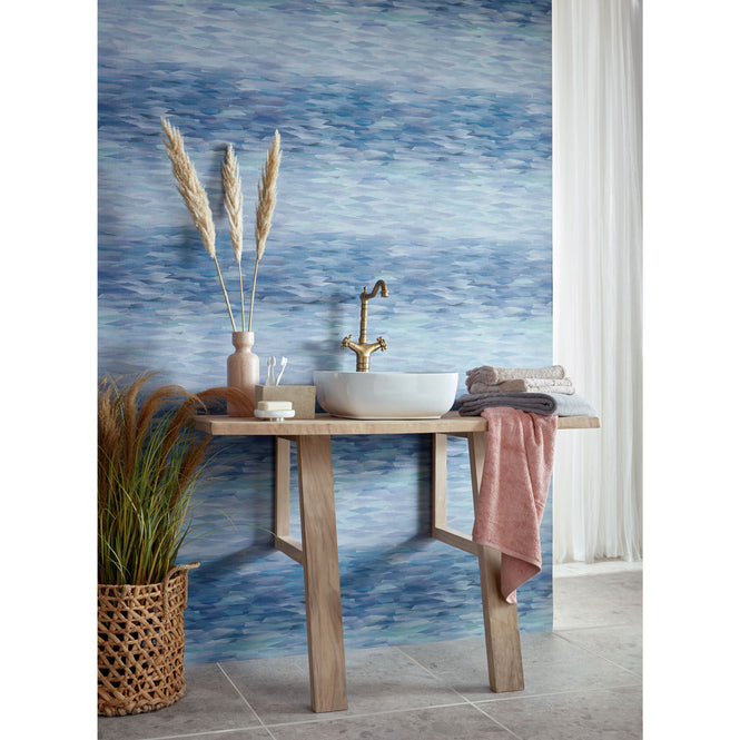 1838 Wallcoverings / WILLOW / Prism Blue Dusk 2008-151-02