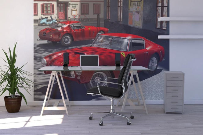 PHOTOWALL / 250GTs in Italy Piazza Trade mark (e12070)