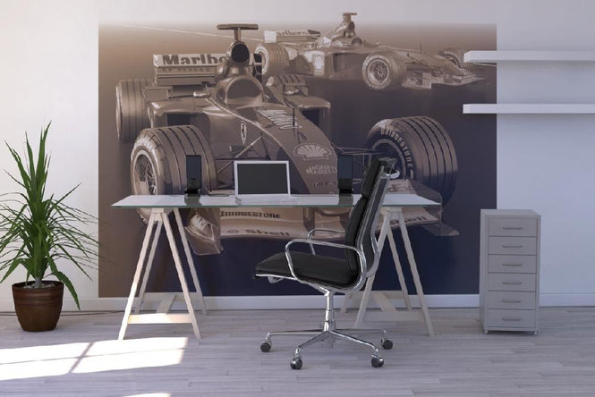 PHOTOWALL / Classic Racing Car Sepia (e12087)