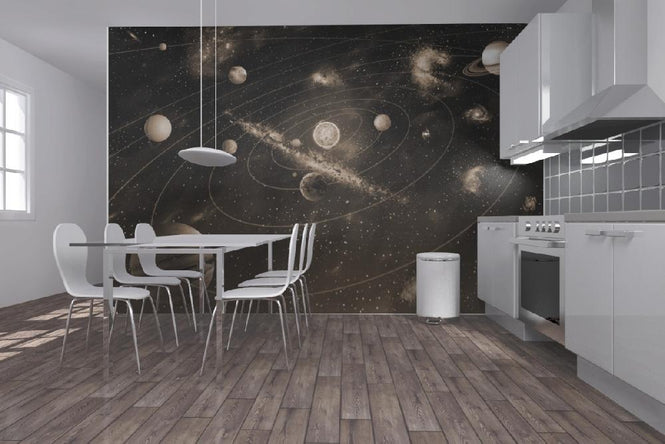 PHOTOWALL / Solar System - Sepia (e10036)